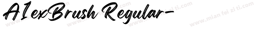 A1exBrush Regular字体转换